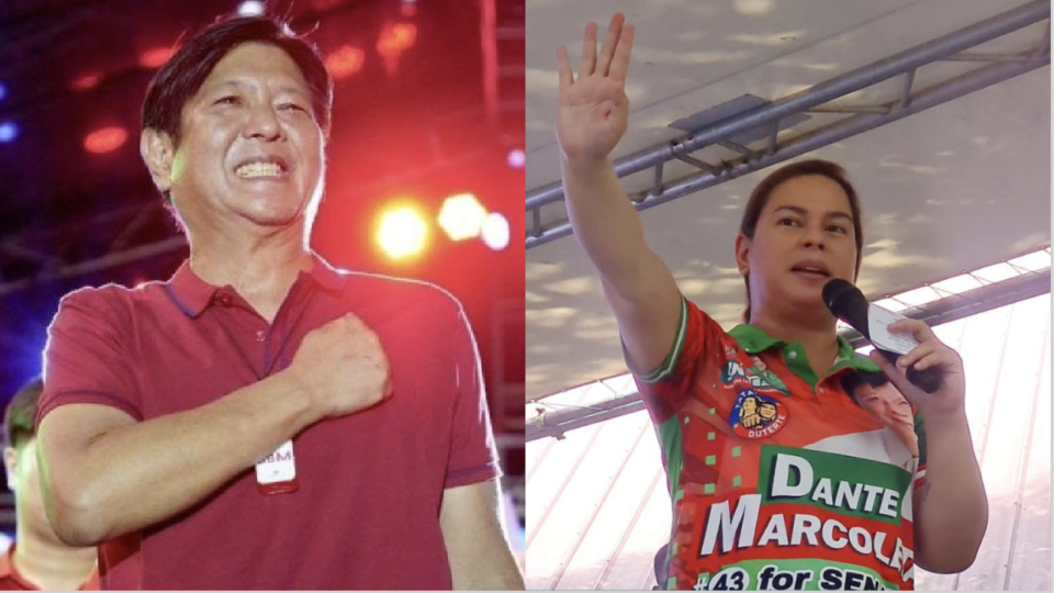 Fears of historical revisionism looms after Bongbong Marcos, presumed winner of the 2022 Philippine presidential elections, will appoint running mate Sara Duterte as education secretary. Images: Bongbong Marcos / Mayor Inday Sara Duterte (Facebook)