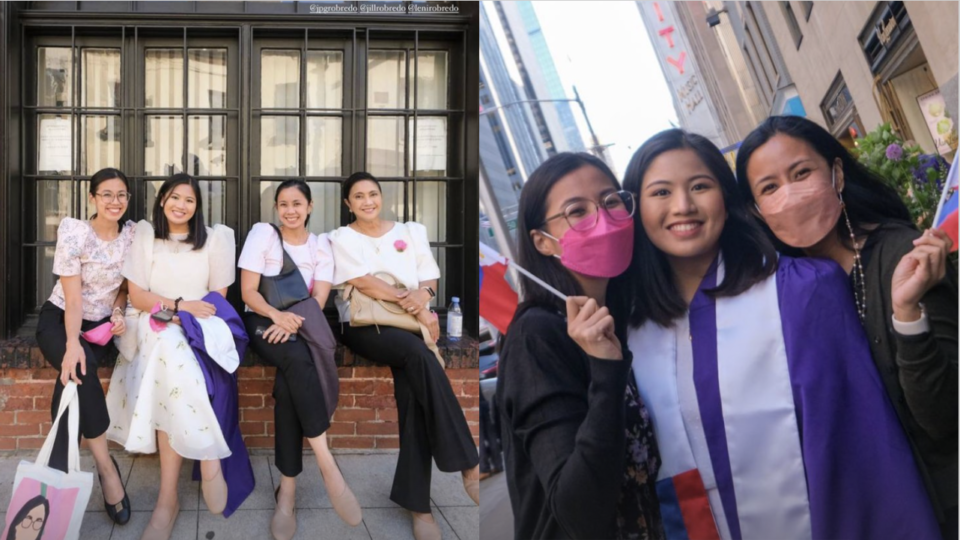 Vice President Leni Robredo and her daughters witnessed their youngest, Jillian, graduate from New York University with a double degree in economics and mathematics. Images: Tricia Robredo (Instagram)