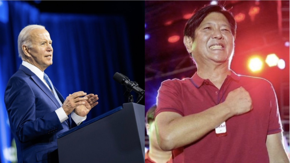 Images: Joe Biden (Instagram) / Bongbong Marcos (Facebook)