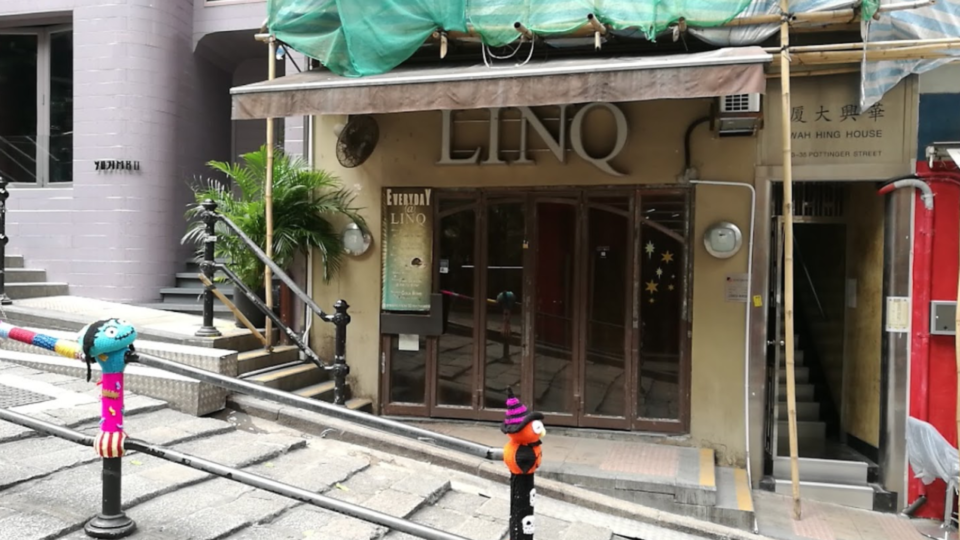 LINQ in Central has become the latest bar in Hong Kong to have a COVID-19 outbreak. Photo: Google Maps