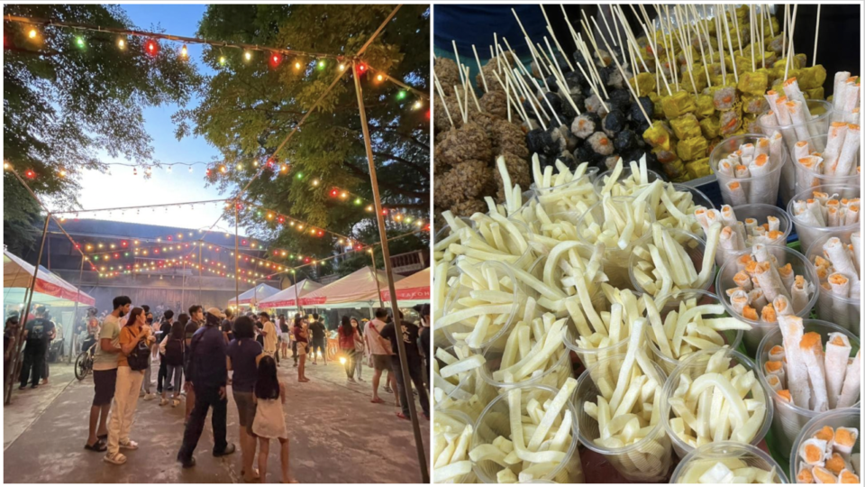 Valenzuela’s newly pedestrianized Fatima Avenue now features an outdoor food market. Images: Valenzuela City (Facebook)