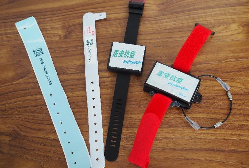 Stock photo showing electronic wristbands used for monitoring people under quarantine for Covid-19 in Hong Kong. Photo: Hong Kong’s Office of the Government Chief Information Officer