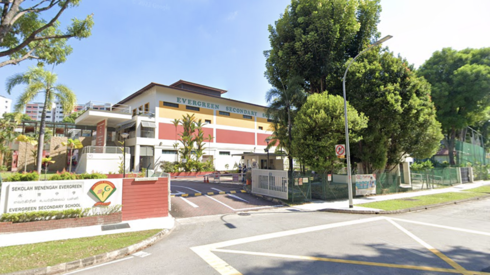 Evergreen Secondary School in Woodlands. Image: Alphabet
