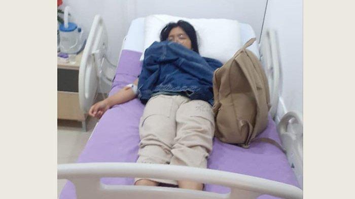 Bali migrant worker Ayu Vira being treated at a hospital in Turkey. Photo: Handout