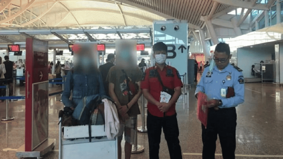 Two Russian teenagers were deported on Sept. 14 after the parents reportedly abandoned them in Bali. Photo: Obtained.