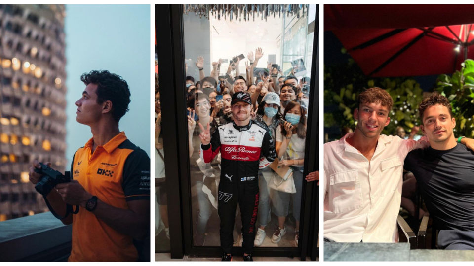 F1 drivers in Singapore. Photo: Instagram