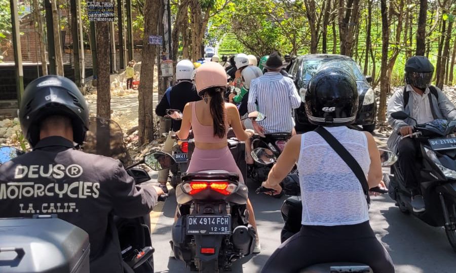 File photo of traffic in Canggu, Bali. Photo: Amahl S. Azwar.