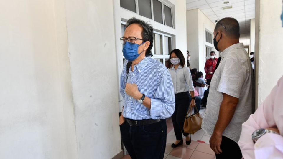 Photo: Azam Aris at court yesterday. Picture courtesy of The Edge/Shahrin Yahya
