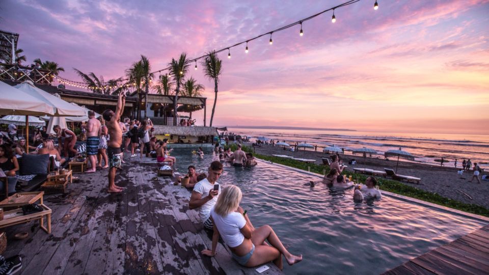 File photo of a popular beach club in Canggu area. Photo: Unsplash/Cassie Gallegos.