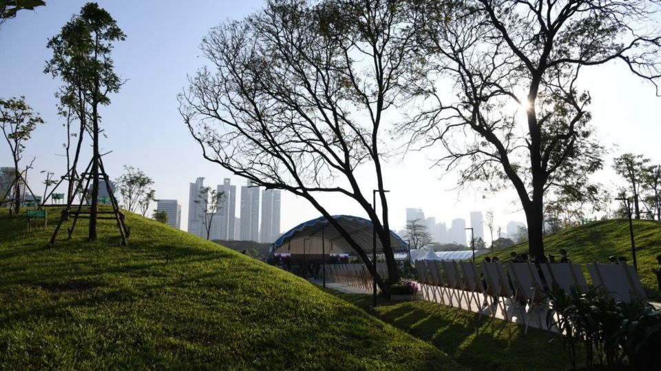 A file photo of the Benjakitti Forest Park in February. Photo: Bangkok Metropolitan Administration