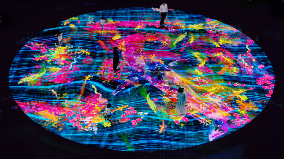 Graffiti Nature – Red List. Photo: teamLab