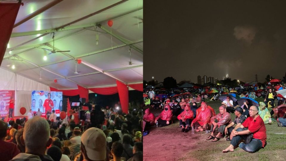 At Pakatan Harapan’s final Selangor rally last night in Keramat/Photo by CoconutsKL
