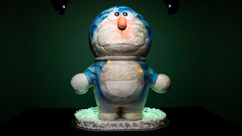 Yasuyuki Nishio, ‘Optical Apparition’ (2017), THE DORAEMON EXHIBITION SINGAPORE 2022 ©Fujiko-Pro / Image credit: Carolyn Teo/Coconuts
