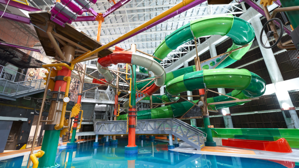 The longest indoor water slide in Singapore. Photo: HomeTeamNS