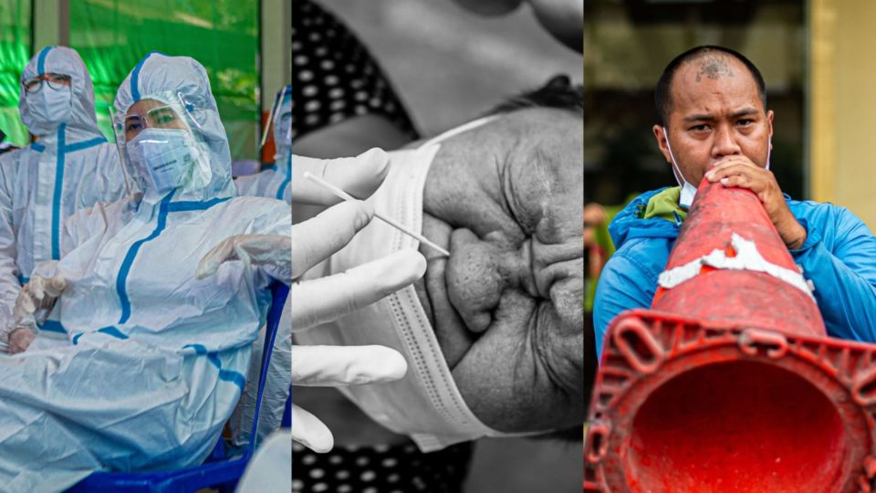 Photographs of volunteers and Bangkok residents captured during the COVID-19 pandemic will be shown at the ‘Can’t Stop, Won’t Stop’ photo exhibition at a school library in Bangkok. Photo: Kevin Grafton, Nathalie Jamois/Courtesy