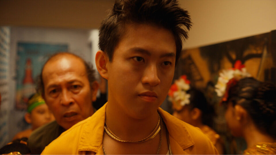 Rich Brian and Yayu A.W. Unru appear in Jamojaya by Justin Chon, an official selection of the Premieres program at the 2023 Sundance Film Festival. Courtesy of Sundance Institute  | Photo by Ante Cheng. 