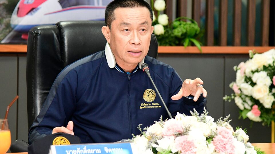 A file photo of Thailand’s transport minister Saksayam Chidchob. Photo: Transport Ministry
