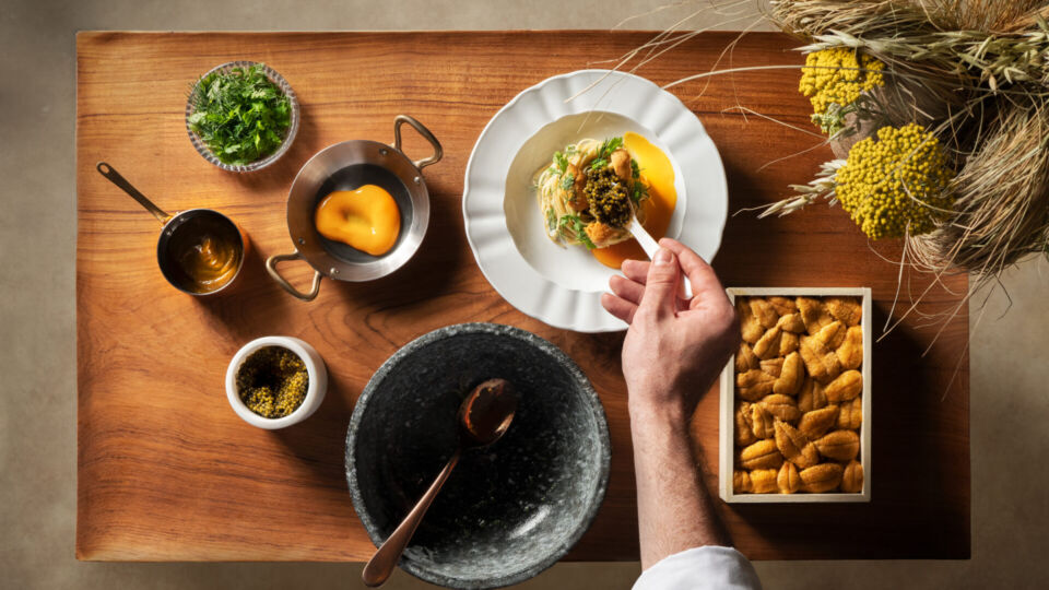 Claudine’s Hokkaido Uni Pasta. Photo: Claudine
