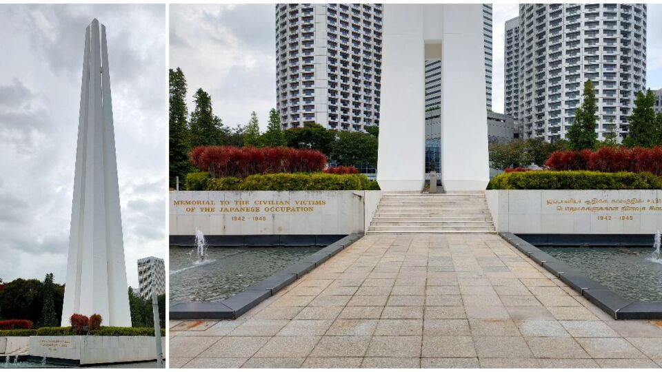 The Civilian War Memorial in Singapore. Photo: Wikimedia
