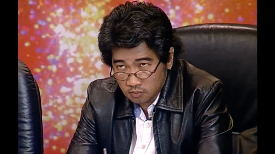 Record producer Ken Lim in an episode of Singapore Idol Season 1. Photo: Mediacorp
