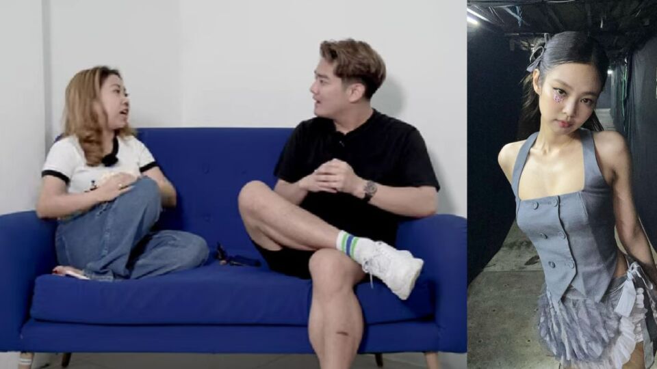 Left: Kiky Saputri and Boy William give their reviews of Blackpink’s recent Jakarta concert in a vlog posted on the former’s YouTube channel. Right: Blackpink’s Jennie Kim backstage in Jakarta as taken from her Instagram account @jennierubyjane