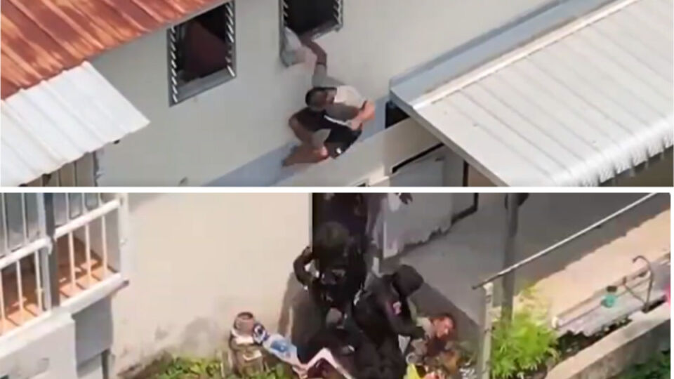 Still images from a Royal Thai Police drone.