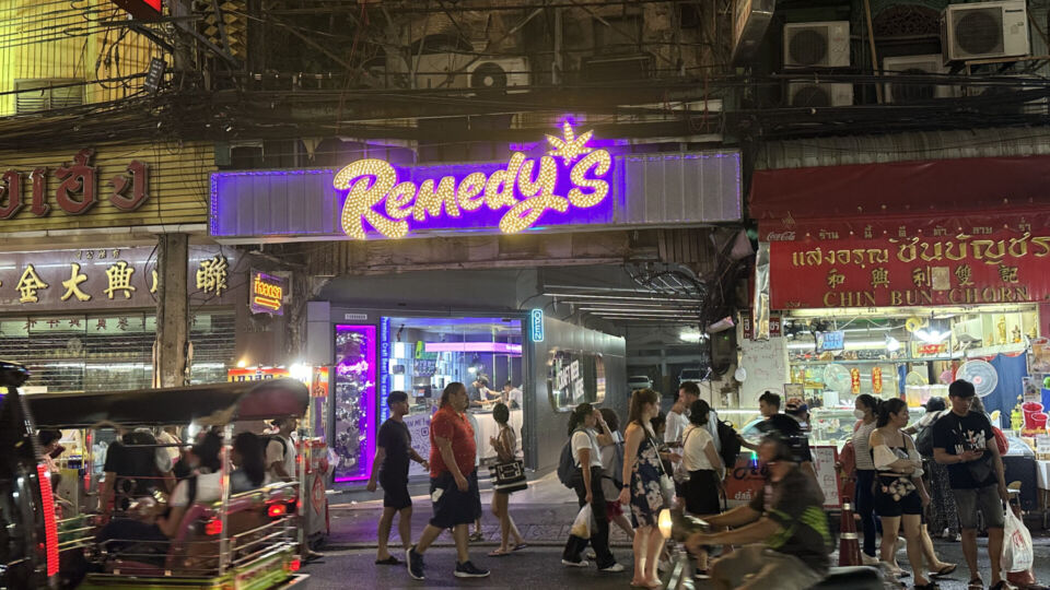 Remedy’s dispensary stands out on Chinatown’s Yaowarat Road. Photo: Nicky Tanskul/Coconuts