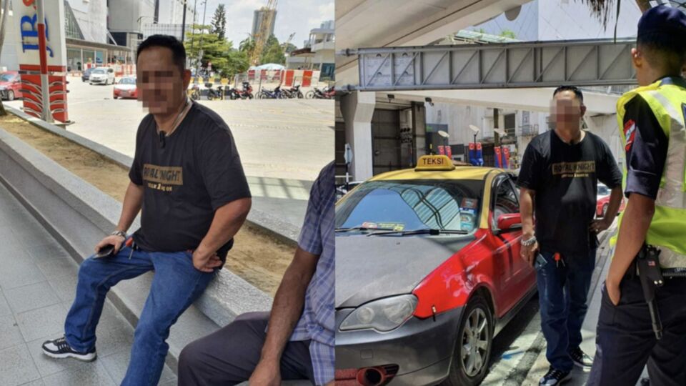 Photo: The taxi driver who had allegedly assaulted a man for saying his fares were too high. 
