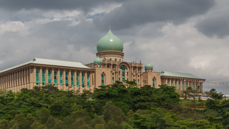 Putrajaya, Malaysia: Perdana Putra, office of the Prime Minister. Photo by CEphoto, Uwe Aranas.
