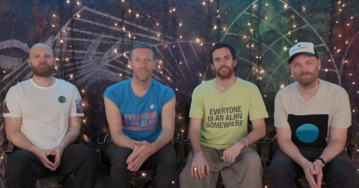Coldplay announcing their Nov. 15 concert in Jakarta. Photo: Video screengrab