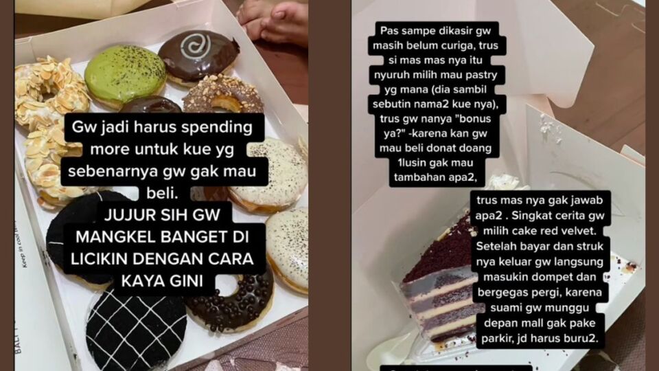 TikTok user @.syanaka said she became a victim of dishonest upselling at a local donut chain. Photo via Twitter/@txtdarionlshop