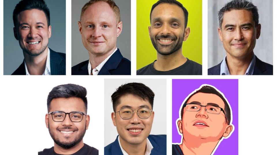 PHOTO: (L – R) Henryk Abucewicz Tan of Coinhako; Sebastian Zilliacus of EMURGO Media; Karthik Rajeswaran of Headquarters (HQ.xyz); Julian Kwan of InvestaX and IX Swap; Anuj Shankar of Luganodes; Timothy Tan of Matrixport; Dr Ben Zhang of NodeReal (supplied by Crypto Expo Asia)
