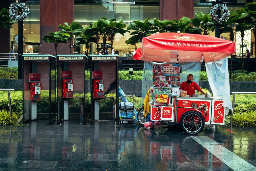 The Ice Cream cart outside Takashimaya Shopping Centre. Photo: Christian Chen/Unsplash