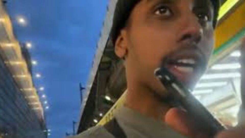 Inflammatory streamer Johnny Somali. Photo: Video screengrab