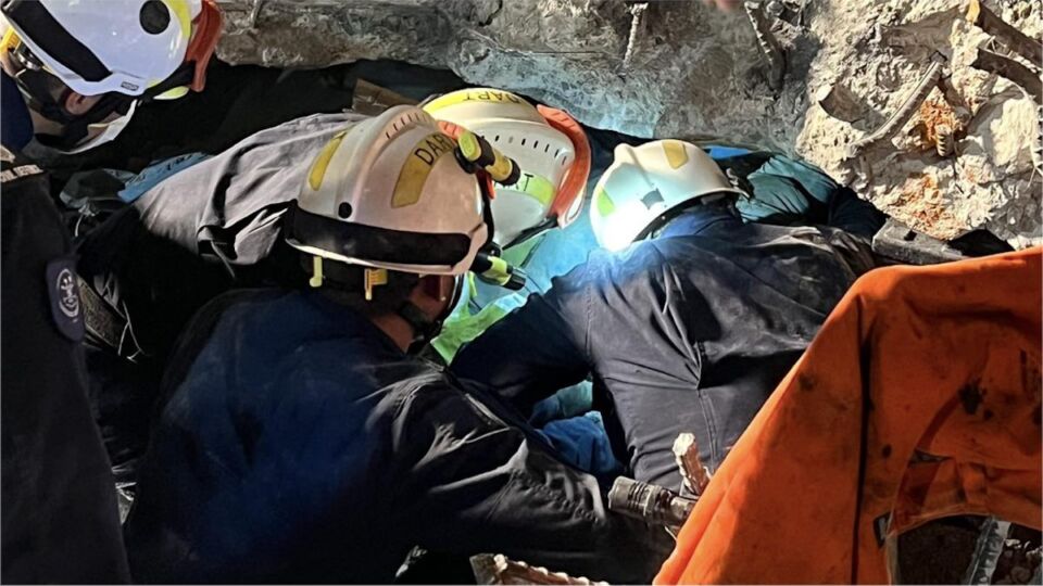 Disaster Assistance and Rescue Team officers during the search operation yesterday. Photo: SCDF/Facebook
