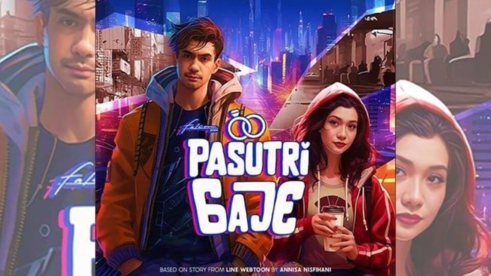 Official artwork for ‘Pasutri Gaje’, which is thought to be AI-generated. Photo: Falcon Pictures