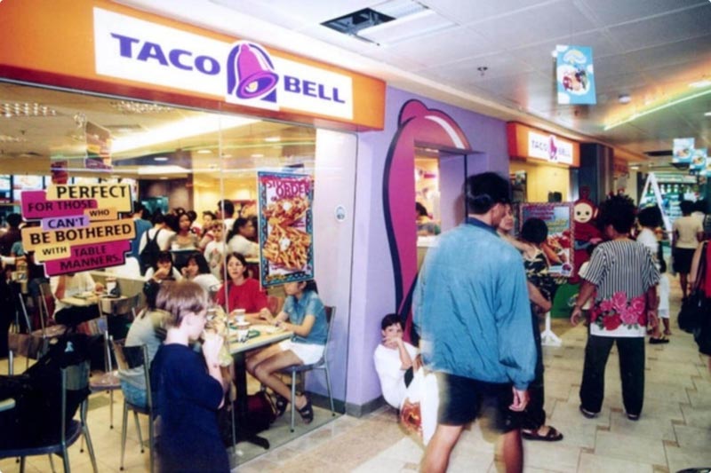 The Taco Bell outlet at Causeway Point in the 1990s. Photo: Taco Bell
