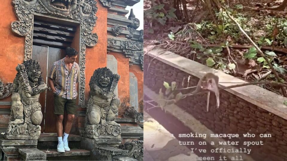Shots from Antoni Porowski’s August 2023 Bali trip. Photo: Instagram/@antoni