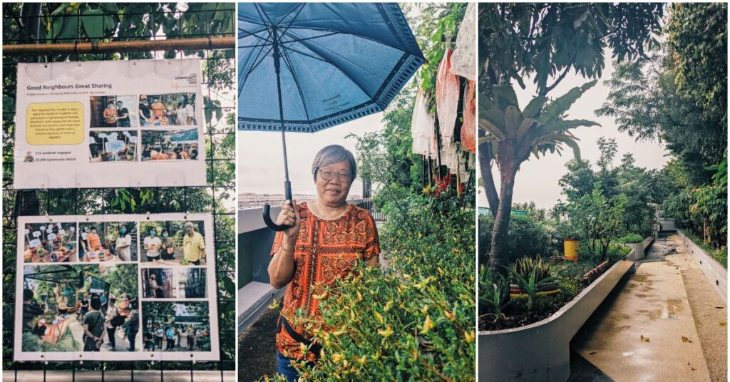 Doris on the rooftop garden. Photo: Delfina Utomo