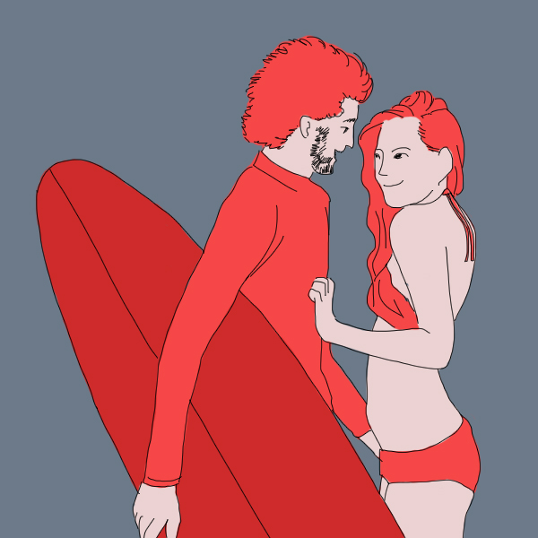 Surfer dudes and chicks