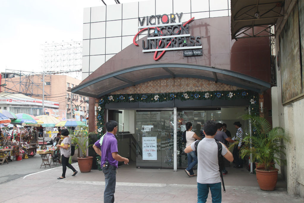 Quiapo Lacson underpass Quiapo Lacson underpass