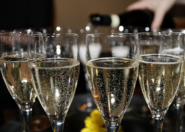 Photo: Tristan Ferne via Flickr champagne flutes