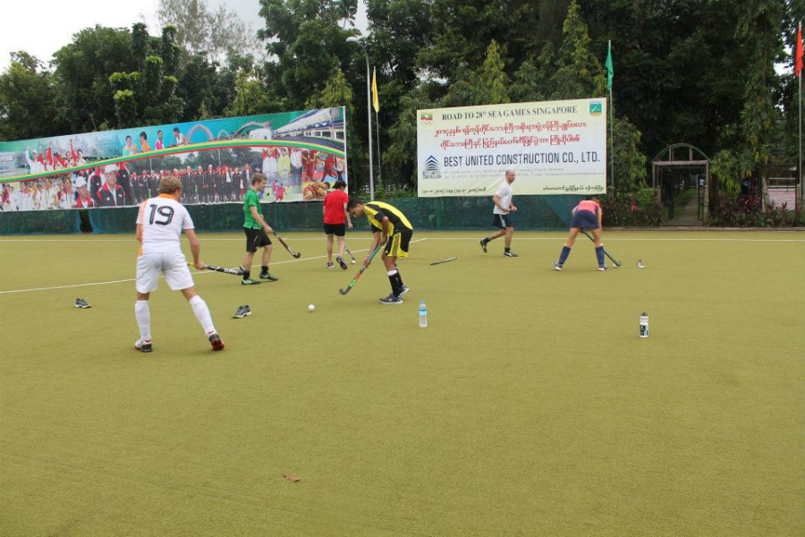 Field hockey in Myanmar. FACEBOOK/YANGON PYTHONS HOCKEY CLUB