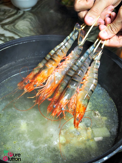 Fresh prawns