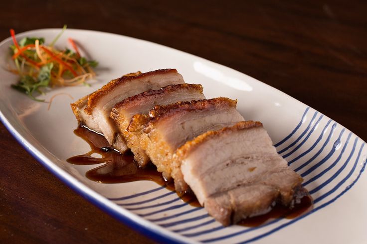 Happy Chappy crispy skin roasted pork belly 