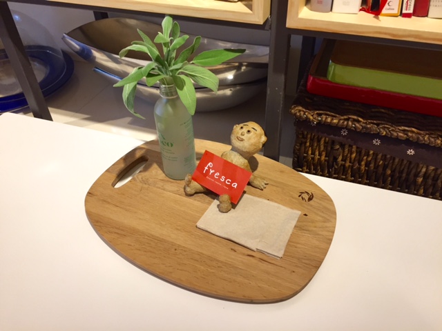 Table decoration, handmade by members of staff Fresca table decorations