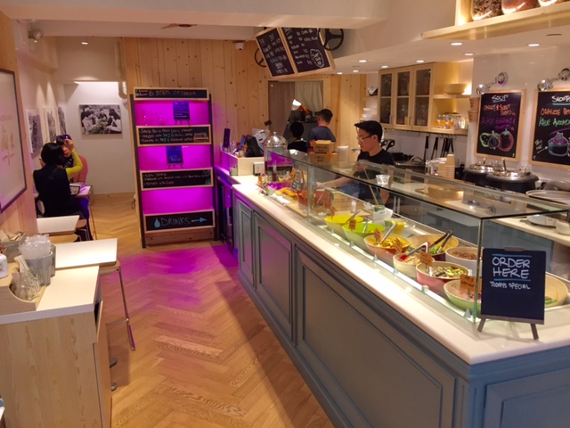 The cafe's cosy interior Fresca