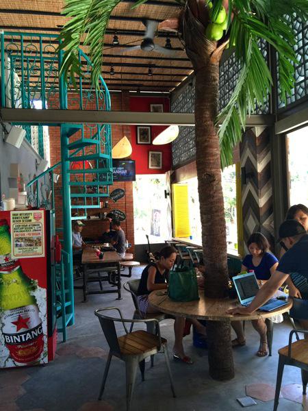 interior of Cafe La Vida, Balangan, Bali