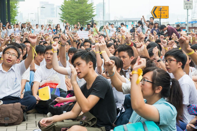 Hong Kong, student strike, class boycott, protest, occupy central