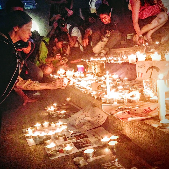 Paris Vigil in Hong Kong